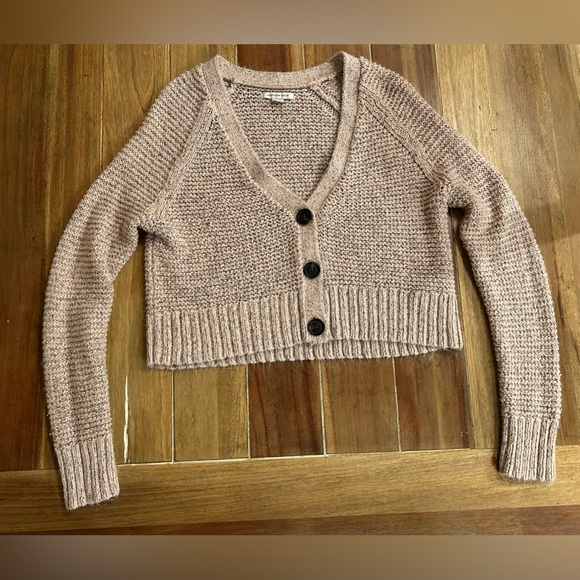 American Eagle Pink Cardigan XS - Picture 1 of 5